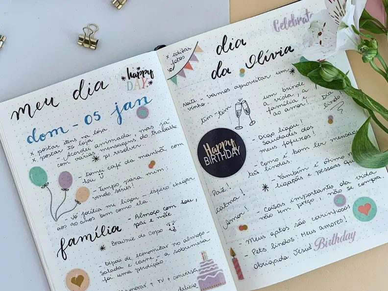 what is journaling, a sample of a journal page 
